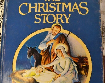 The Christmas Story....Little Golden Book...Vintage Children's Book....Stocking Stuffer