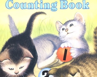 My First Counting Book....Lillian Moore.... Little Golden Book.....Vintage Children's Book