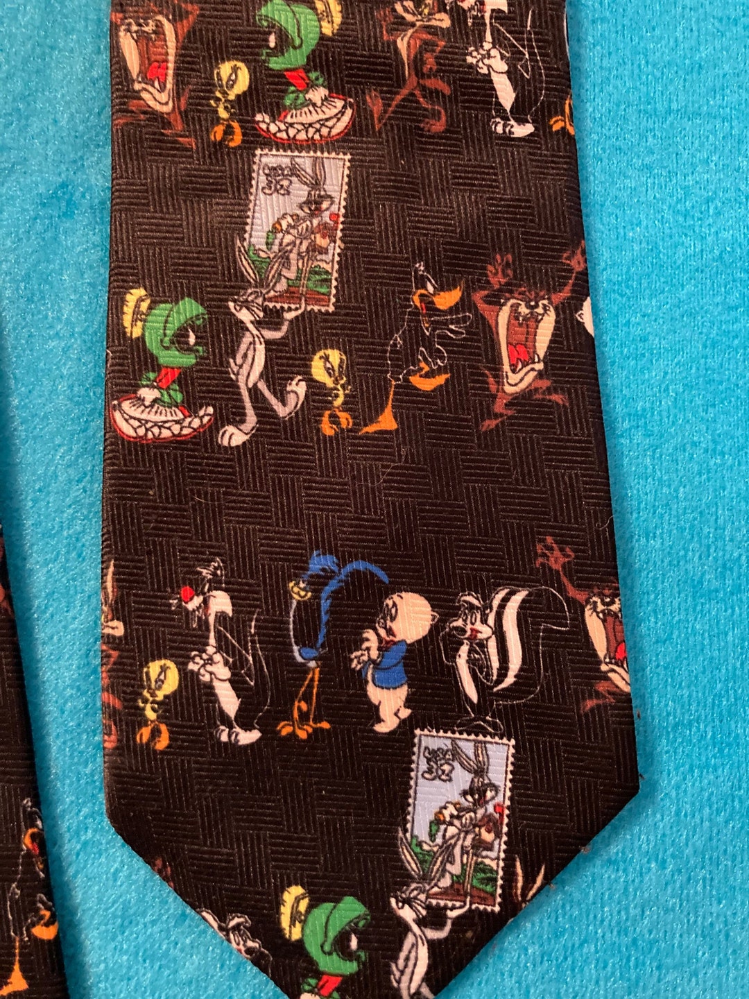 Looney Tunes Stamp Collection Necktie..1997 - Etsy