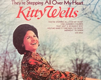 Kitty Wells "They're Stepping All Over My Heart" Vinyl LP Album..Decca Records...DL 75277.. ..Classic Country Vinyl...Queen of Country Music