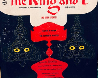 The King and I.... The Plymouth Players - Vienna Tonkunstler Symphony Orchestra*  Vinyl LP.....Music Album