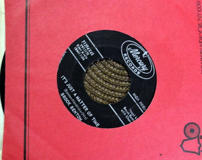 Brook Benton it s Just A Matter Of Time 45 RPM Single Record 1950 s Brook benton it s just a matter of time 45 rpm single record 1950 s