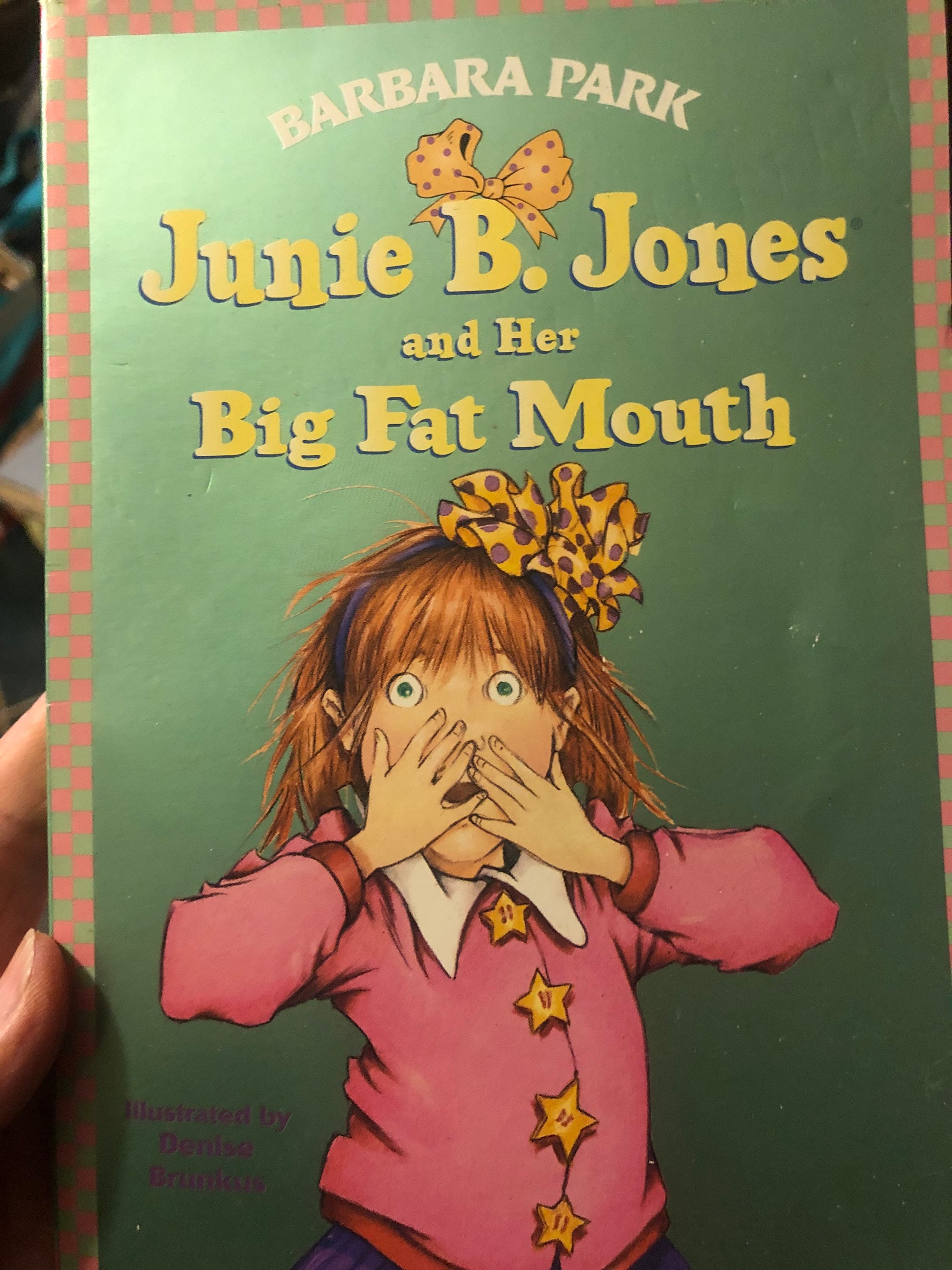 Junie B Jones And Her Big Fat Mouth By Barbara Park Vintage Etsy