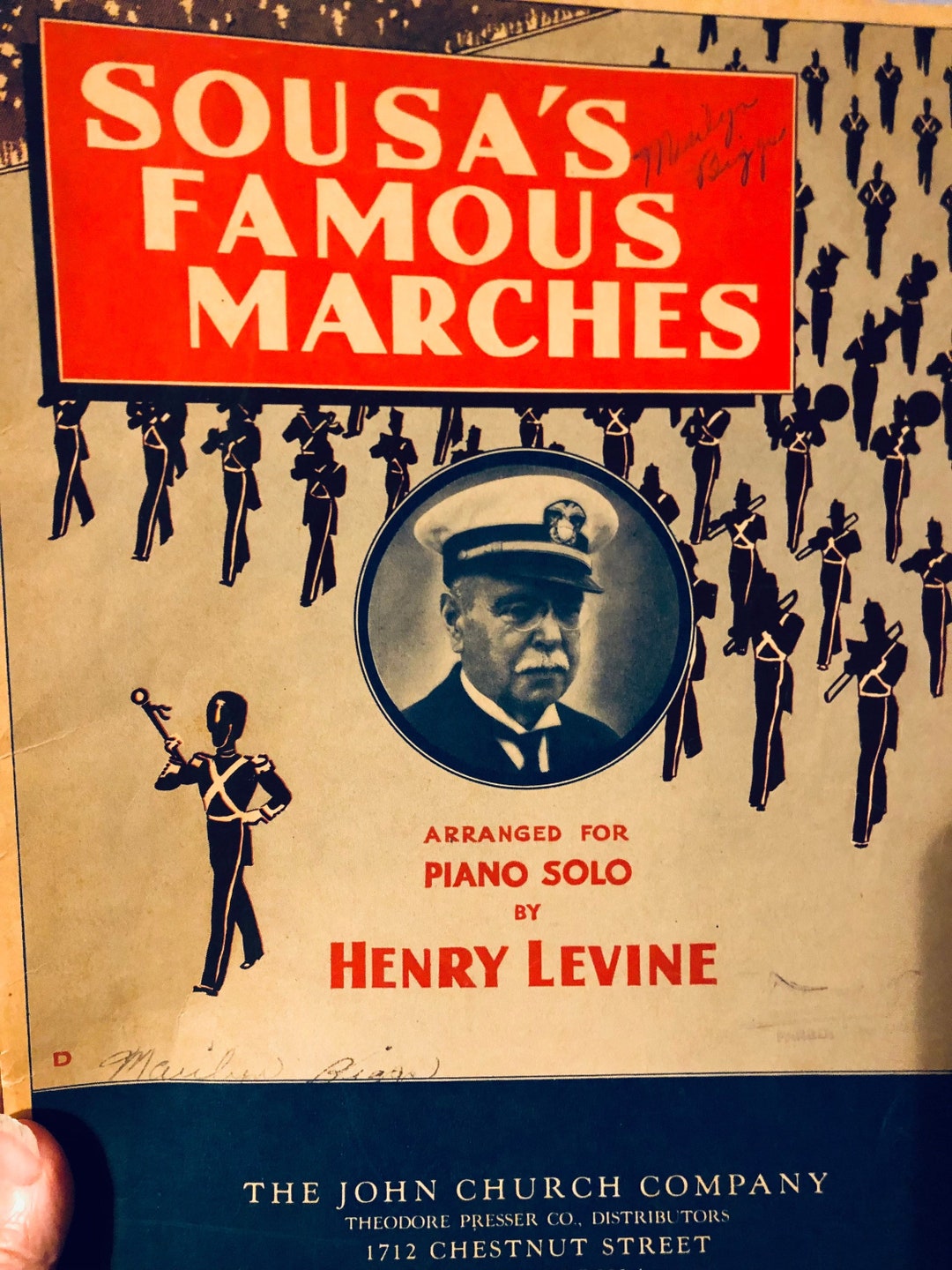 Sousa's Famous Marches Arranged for Piano Solo by Henry Levine ...