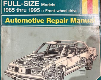 Haynes Buick Oldsmobile Pontiac Modelos em tamanho real Manual de reparo .1985-1989…19020….Livro antigo..Automotivo