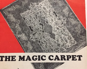 The Magic Carpet....Vintage  Booklet... Facts Pertaining to Oriental Carpets... 1950's Booklet...Fiber Art Book