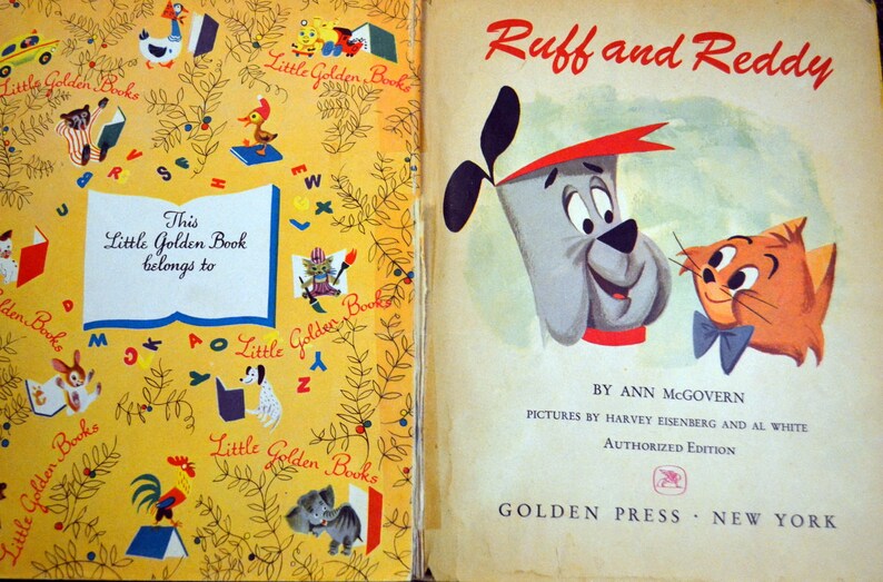 Ruff and Reddy....vintage Children's Book...ruff and Reddy 378....first