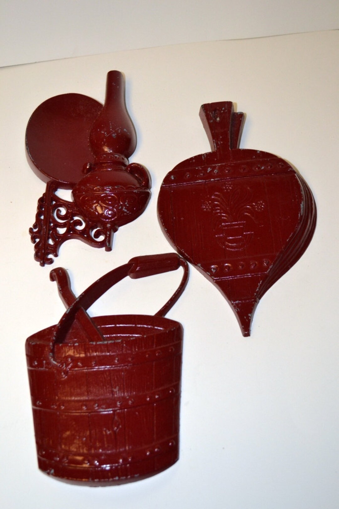 Kitchen Wall Hangings....farmhouse Kitchen Set of Three...vintage