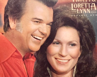 Dynamic Duo Conway Twitty and Loretta Lynn LP Music Album....Classic Country Vinyl...Vintage Conway and Loretta