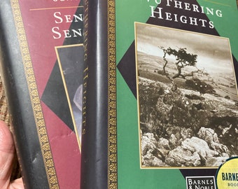 Set of Four Victorian Era Books...Count of Monte Cristo, A Tale of Two Cities, Wuthering Heights, Sense and Sensibility...Classics