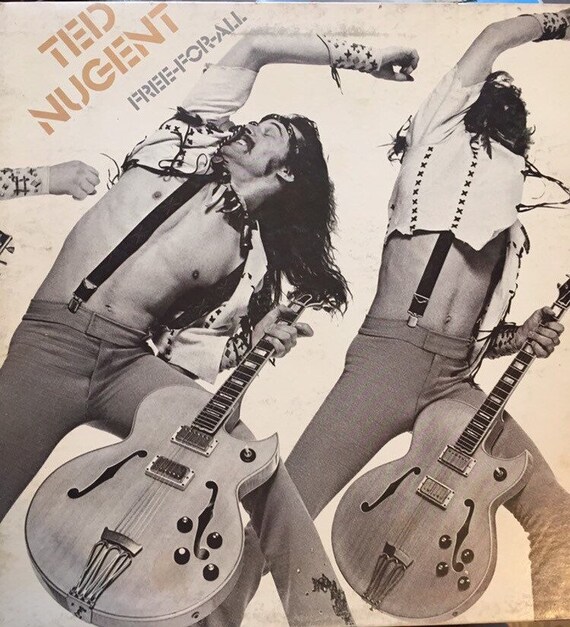 Ted Nugent Free For All Vinyl Lp Music Etsy