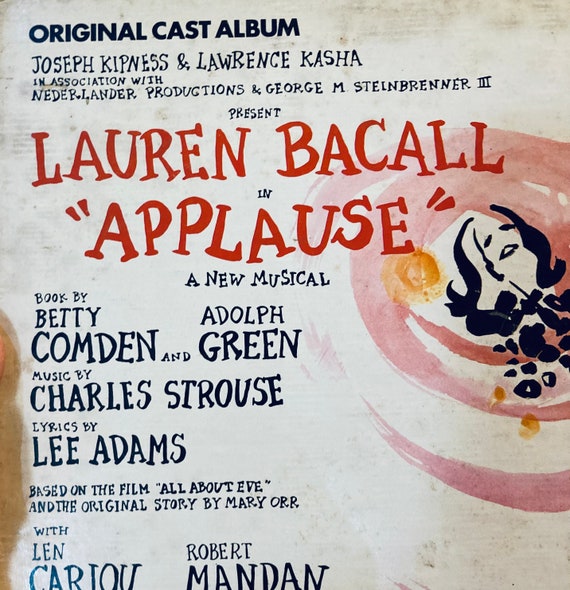 Lauren Bacall in Applause Vinyl LP: Original Broadway Cast Album