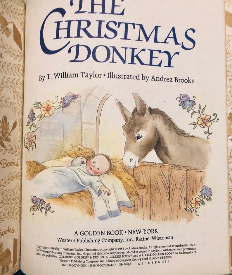 The Christmas Donkey....little Golden Books...jesus Birth Story