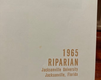 Vintage Jaarboek "The Riparian 1965" .. Jacksonville Universiteit... Florida Jaarboek... Jaren '60