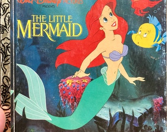 Walt Disney's The Little Mermaid....Little Golden Books...Ariel.... Reading for Children....Disney....Stocking Stuffer