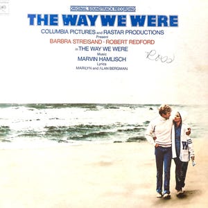 The Way We Were Original Soundtrack Vinyl LP...Redford and Streisand... Music by Marvin Hamlisch….Classic Movie Music ..Award Winner