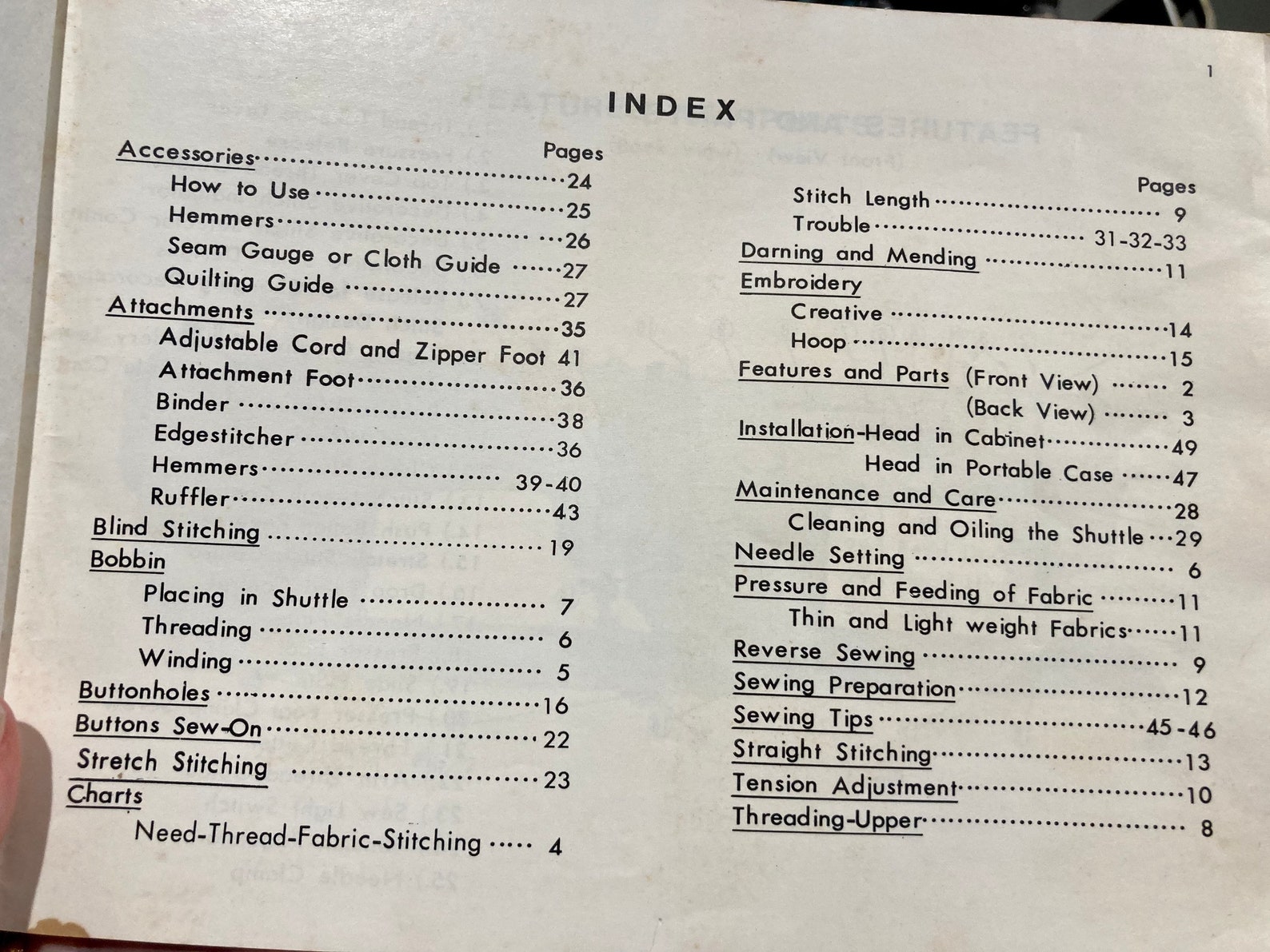 White Sewing Machine Instruction Book....sewing Machine Manual...model