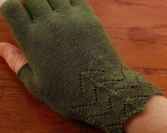 Hand Knitting Pattern for Fingerless Gloves