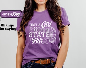 Custom State Fair Shirt, Fair Season Tee, Group Shirt for Fair, Livestock Showing, Carnival, County Fair, Fair Food, Matching Family Shirt