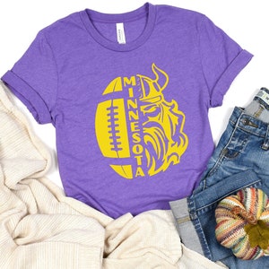 Minnesota Football Shirt, Minnesota Game Day, Viking Sport Apparel, Viking Football Tee, Minnesota Fan Gift, Retro Minnesota Football