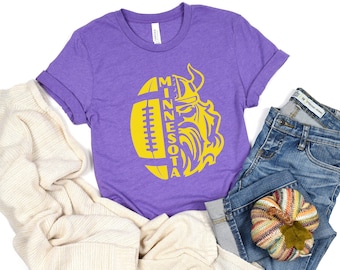 Minnesota Football Shirt, Minnesota Game Day, Viking Sport Apparel, Viking Football Tee, Minnesota Fan Gift, Retro Minnesota Football