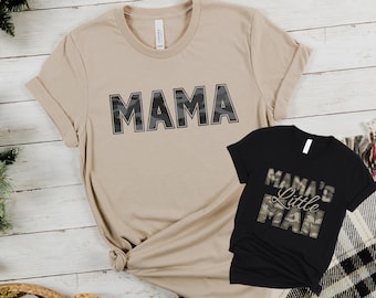Personalized Mom and Son Shirts, Mommy and Me Tee, Mamas Boy, Mamas Little Dude, Mama and Me Matching, New Mom Gifts, Mothers Day, Mom Mini