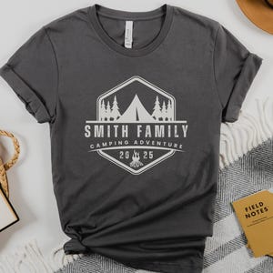 Custom Camp Shirt, Matching Family Camping Tee, Camp Lover Gift, Camp Crew, Mountain Hiking, Camping Trip, Mountain Vacation, Camper Gift