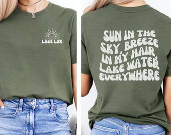 Retro Lake Life Shirt, Lake Vacation Tee, Lake Vibes, Lake Bum, Lake House Gift, Pontoon, Boating Shirt, Life Is Better, Boat Captain Gift