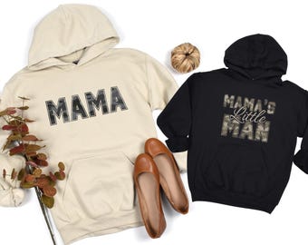 Mama and Mamas Little Man Shirts, Mom and Son, Matching Mommy and Mini, Mom and Son Sweatshirts, Mama's Boy, Mamas Little Dude, Mama Gift
