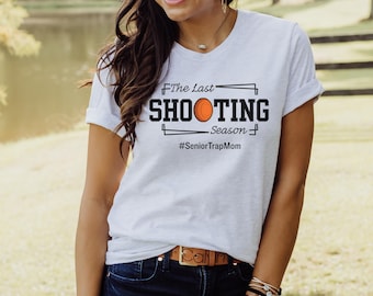Senior Clay Target Shooting Mom Shirt, Skeet Shooting Hoodie, Trap Shooting Mama, Senior Year Game Day,  Shooting Sports Team Gift, Shotgun
