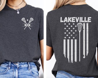 Custom Lacrosse Mom Shirt, Personalized Lacrosse Tee, Lacrosse Coach Gift, Lacrosse Dad, Lacrosse Lover, Lacrosse Team Name, Lacrosse Family
