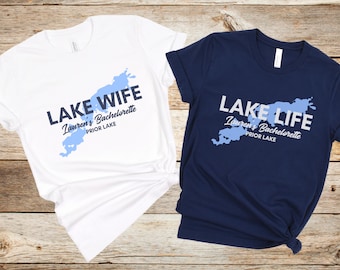 Custom Lake Bachelorette Shirts, Camp Bach Tee, Love on the Lake, Boat Bach, Lake Wife, Lake Life, Lake Bach, Bridal Party, Cabin Crew