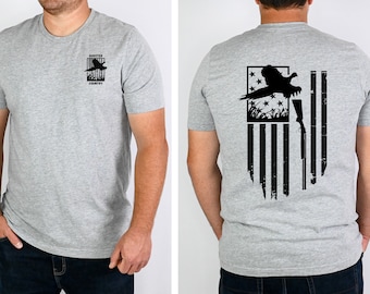 Pheasant Hunting Shirt, Hunting Apparel, Upland Hunting Shirt, Gift for Hunter, American Flag Pheasant Shirt, Hunting Season Shirt, Pheasant