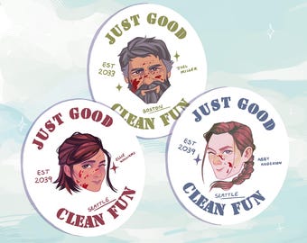 Pegatinas del protagonista de The Last of Us: diversión limpia y sencilla