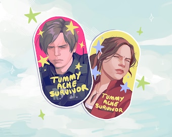 Tummy Ache Survivors - RE2 Stickers