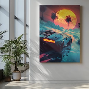 set of 7 supercar posters, supercar poster, sportscar poster, digital download, Lamborghini, wall decor, home decor, supercar digital print