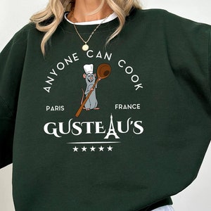 Anyone Can Cook Sweatshirt, Just Here For The Snacks,  Funny Chef Gifts, Disney Trip Hoodie, Disney Chef Gift, Cooking Gifts