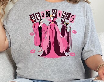 Mean Girls Shirt, Disney Villains Shirt, Pink Villains Tee, Disneyland Tee, Halloween Tshirt, Spooky Season Tee, Disney Trip Tshirt