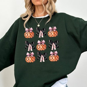 Pumpkin Sweatshirt, Fall Sweatshirt ,Fall Family Hoodie, Halloween Sweatshirt, Boo Sweatshirt, Halloween Gift, Pink Coquette, Spooky Season