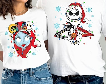 Custom Jack Sally Hoodie, Xmas Sweatshirt, Disney Trip Sweatshirt, Skellington Hoodie, Nightmare Before Grinchmas, Xmas Grinch Hoodie