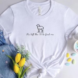 Christian Easter Tee, Lost Sheep Tshirt, Lamb Easter Gift, Religious T-Shirt, Christian Gift Shirt, Believer Tee, Jesus Apparel Tshirt