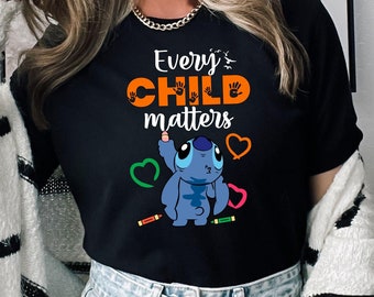 Stitch Shirt, Every Child Matters Shirt, Save Children Tee, Orange Shirt Day Tee, Awareness Shirt, Equality Shirt, Indigenous Tshirt, Disney