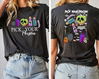 Disney Villain Shirt, Pick Your Posion T-Shirt, Kuzco Poison Shirt, Poison Apple Shirt, Disneyland Halloween Shirt, Disney Witch Shirt
