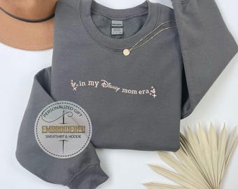 Embroidered Disney Mom, Disney Mama Sweatshirt, Mother's Day Hoodie, Disneyland Mama Sweatshirt, Disney Family Hoodie, Mom Embroidered Gift