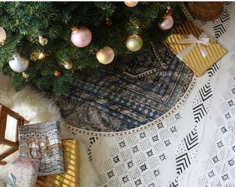 Antique Rug Print Velvet Tree Skirt Boho Christmas Decor Tapestry Printed 39 Handmade Antique Rug Print Velvet Tree Skirt Boho Christmas Decor Tapestry Printed 39 Handmade