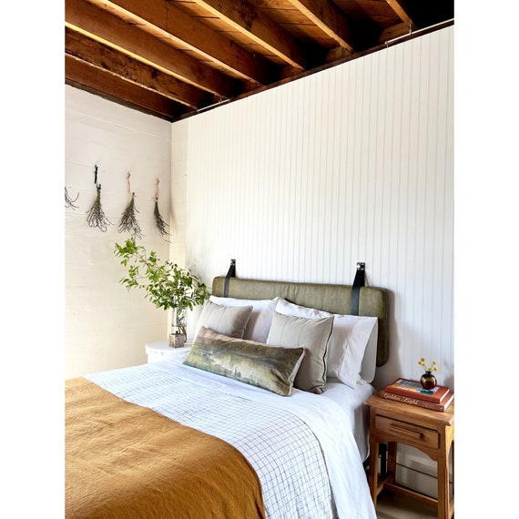 Green king size headboard deals