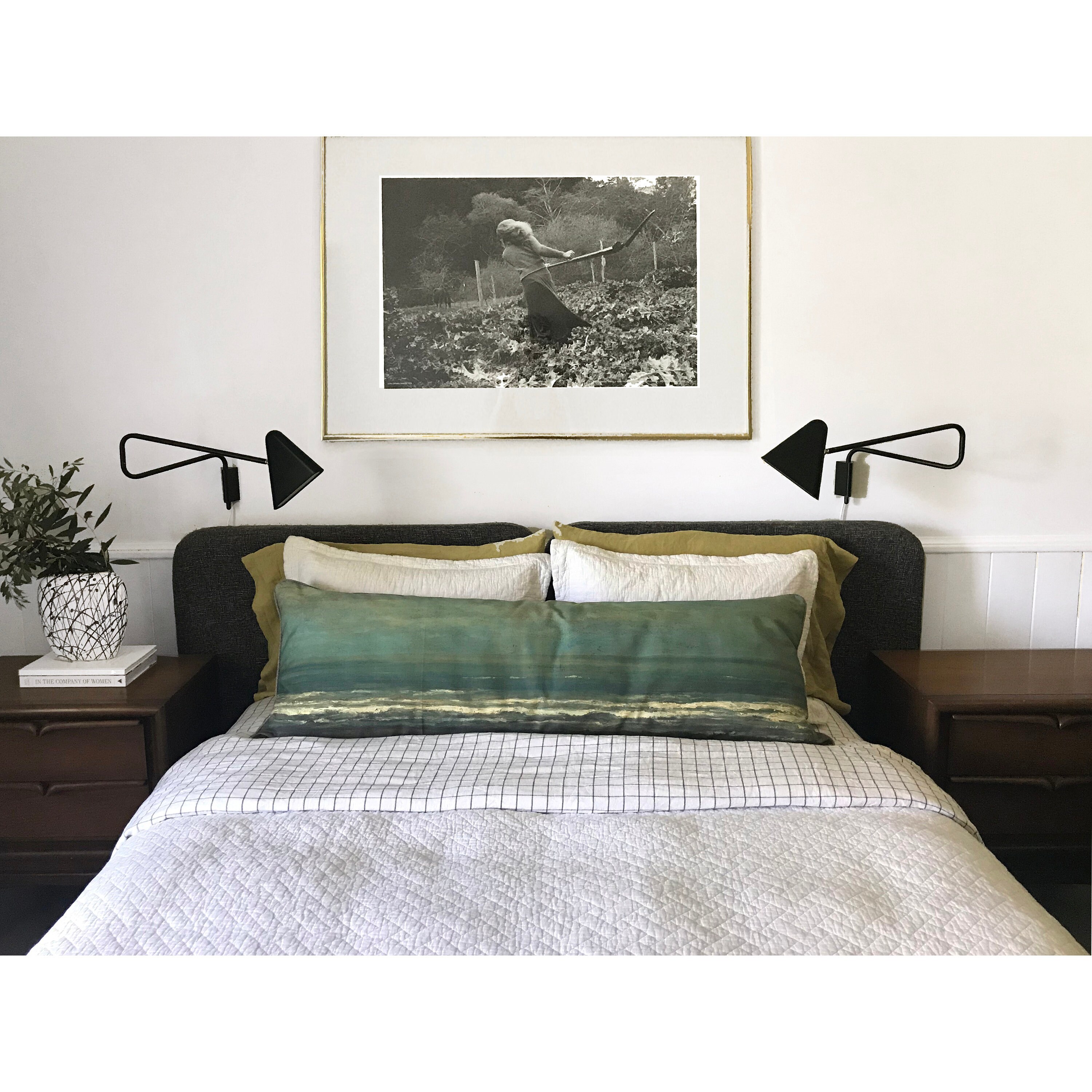 Body Pillow Lumbar - Seascape Near Heijst Peinture à L'huile Couverture d'oreiller, Fait La Main Los