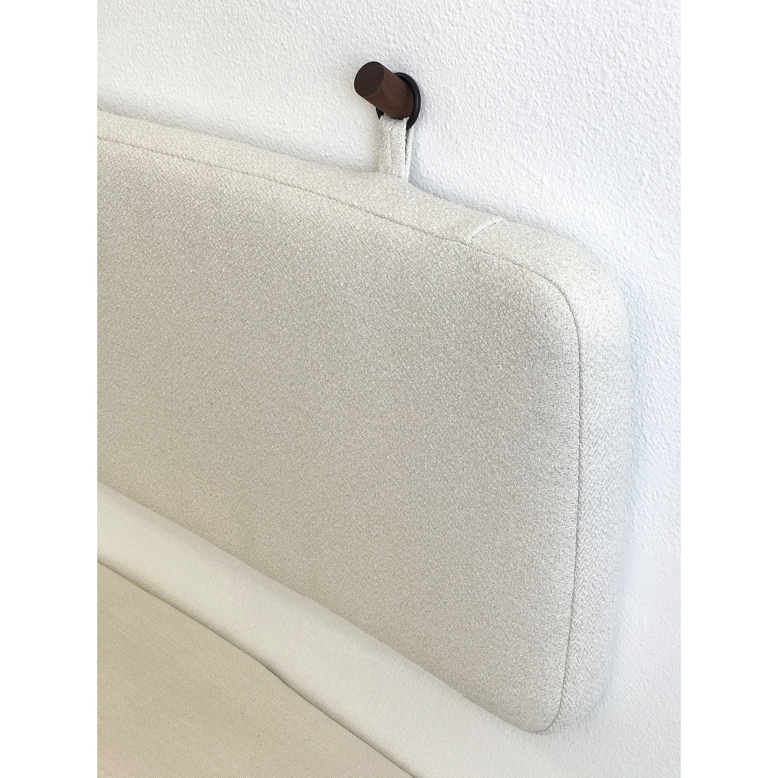 Wall Hung Headboard or Banquette Backrest Cushion With Rings Etsy