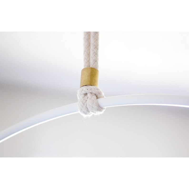 Made in Los Angeles White Metal Hanging Planter Round Mid Etsy