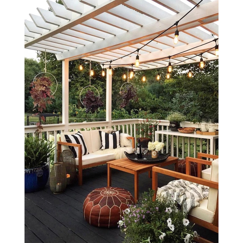 Made in Los Angeles White Metal Hanging Planter Round Mid Etsy